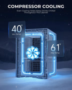 Beverage Refrigerator, 2.47 Cu.Ft Mini Fridge Beverage Cooler