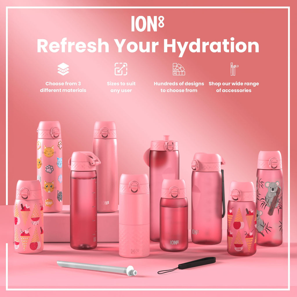 ION8 Leak Proof Water Bottle, 500ml (18oz), Fighter Jets