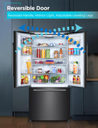 BLACK+DECKER 14 Cu. Ft. Convertible Freezer Refrigerator, Upright Freezer with Glass Shelves, ENERGY STAR rated, Frost Free, BUC1400XB, Black