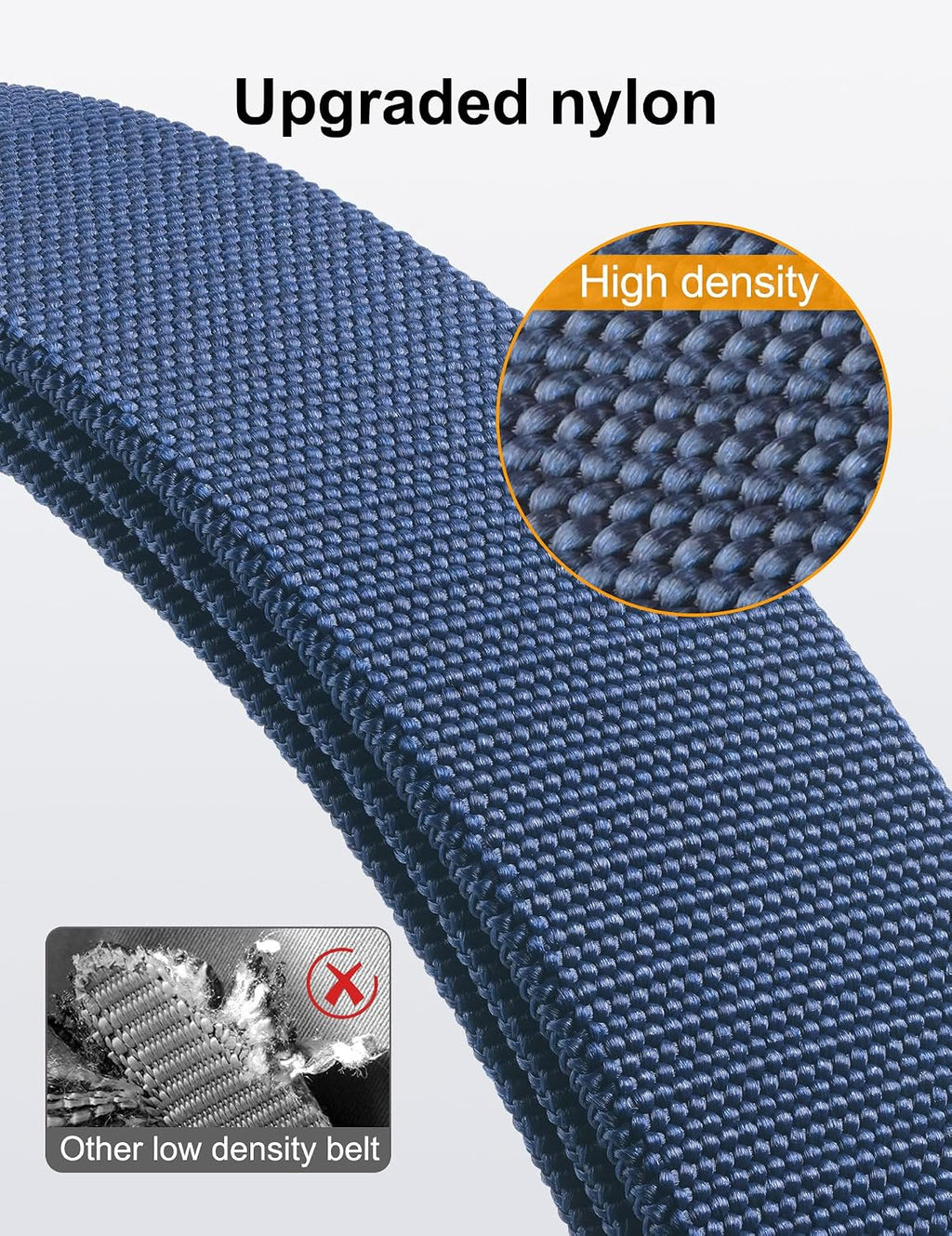 JUKMO Quick Release Tactical Belt, Military Work 1.5" Nylon Web Hiking Belt