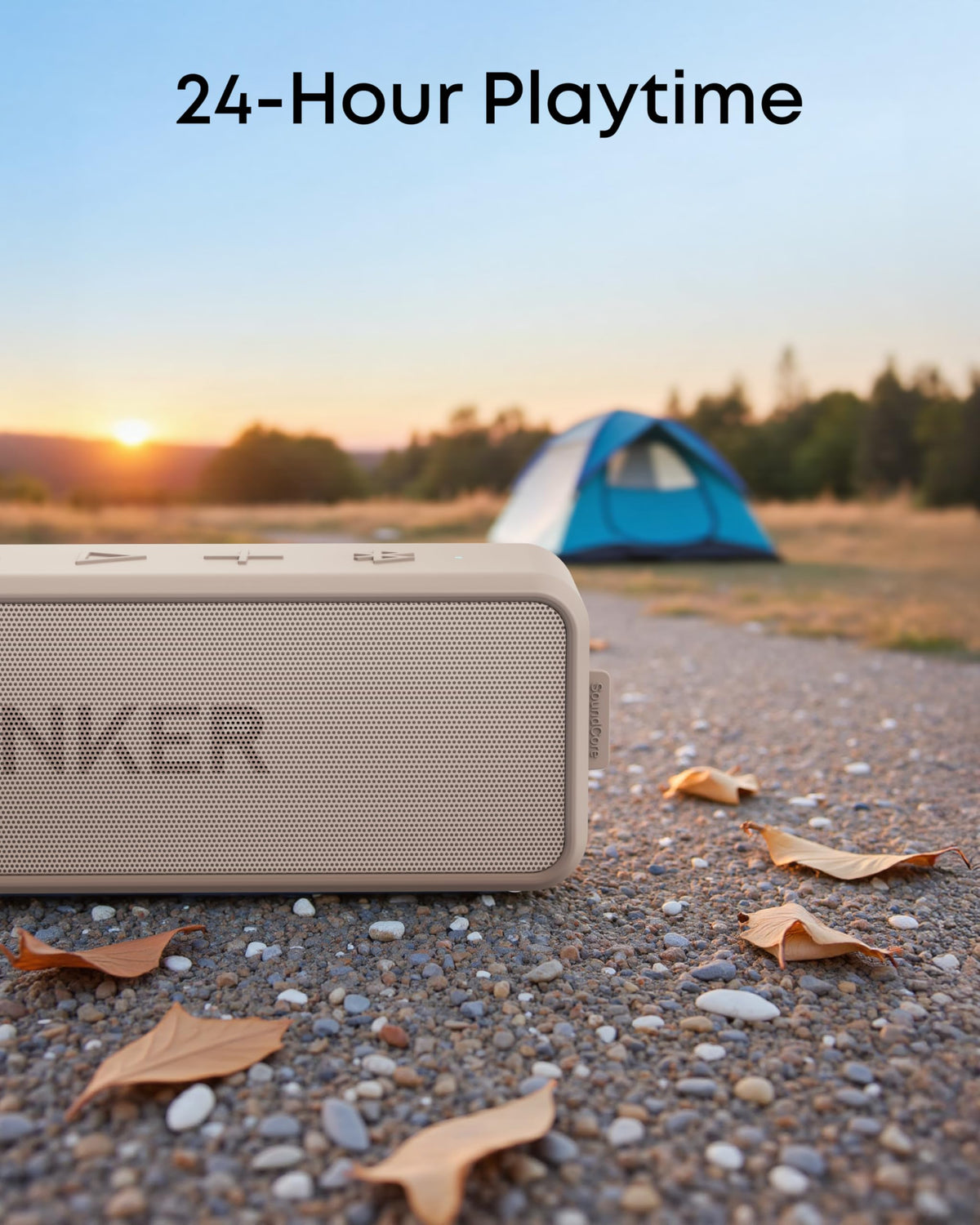 Anker soundcore 2 Portable Bluetooth Speaker, 24-Hour Playtime, IPX7