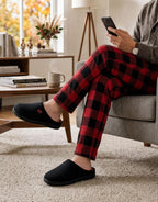 VeraCosy Men's Two-Tone Memory Foam Slippers