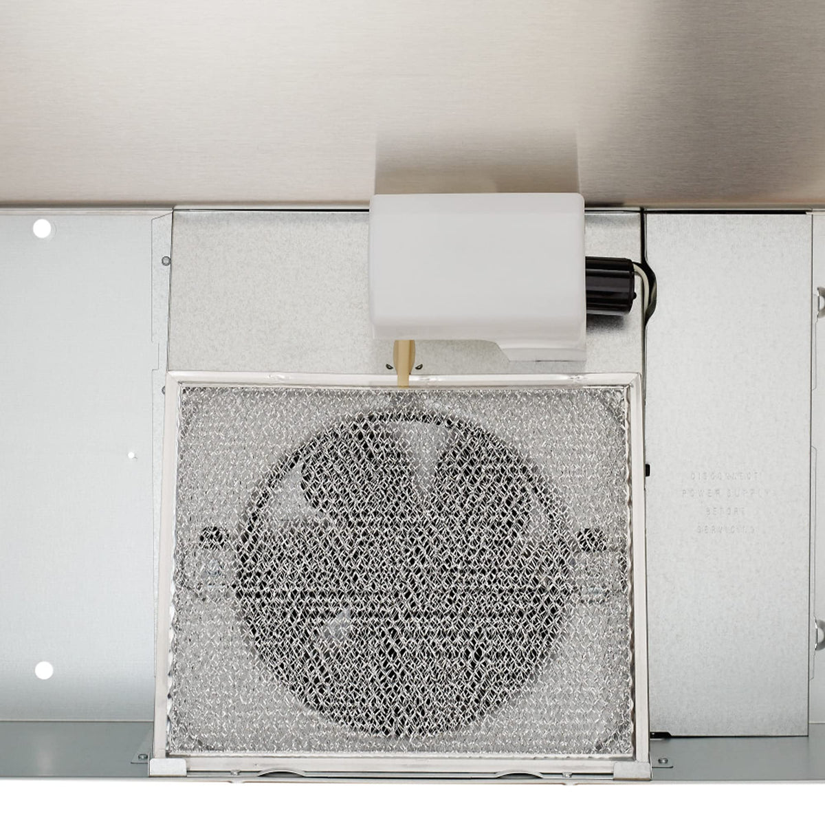 Broan-NuTone F403011 Insert with Light, Exhaust Fan for Under Cabinet Two-Speed Four-Way Convertible Range Hood, 30-Inch, White on White