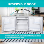 BLACK+DECKER 2.5 Cu. Ft. Compact Refrigerator, BCRK25V, Stainless Look