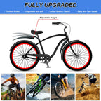 Bike Mudguard Set, Portable Adjustable Road Mountain Bike Bicycle Cycling Tires Front and Rear Mud Guard Fenders for MTB Mountain Road Bike