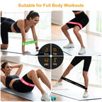 Gritin Resistance Bands, Set of 5 Skin-Friendly Resistance Exercise Band