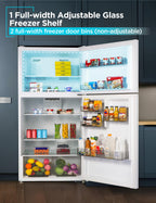 BLACK+DECKER 18.1 Cu. Ft. Top Mount Refrigerator with Ice Maker, BR1810HIMB