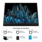 MNN 15.6" FHD 60Hz Portable Monitor USB-C HDMI IPS HDR Gaming Laptop