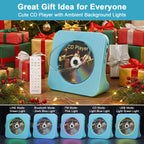 Gueray CD Player Portable Bluetooth Desktop CD Players for Home