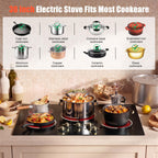 2 Burner Electric Cooktop 110V 2000W Countertop or Built-in