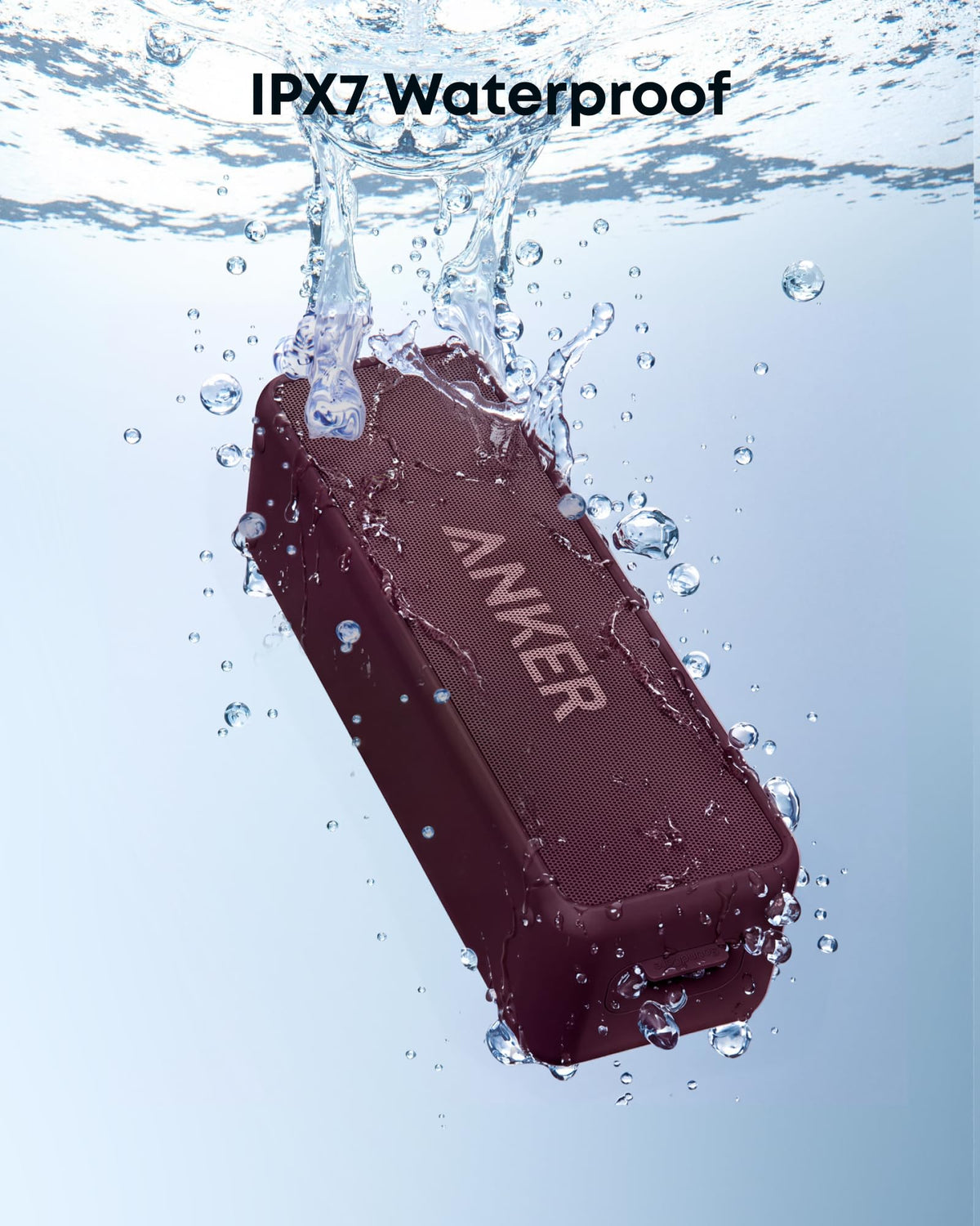 Anker soundcore 2 Portable Bluetooth Speaker, 24-Hour Playtime, IPX7