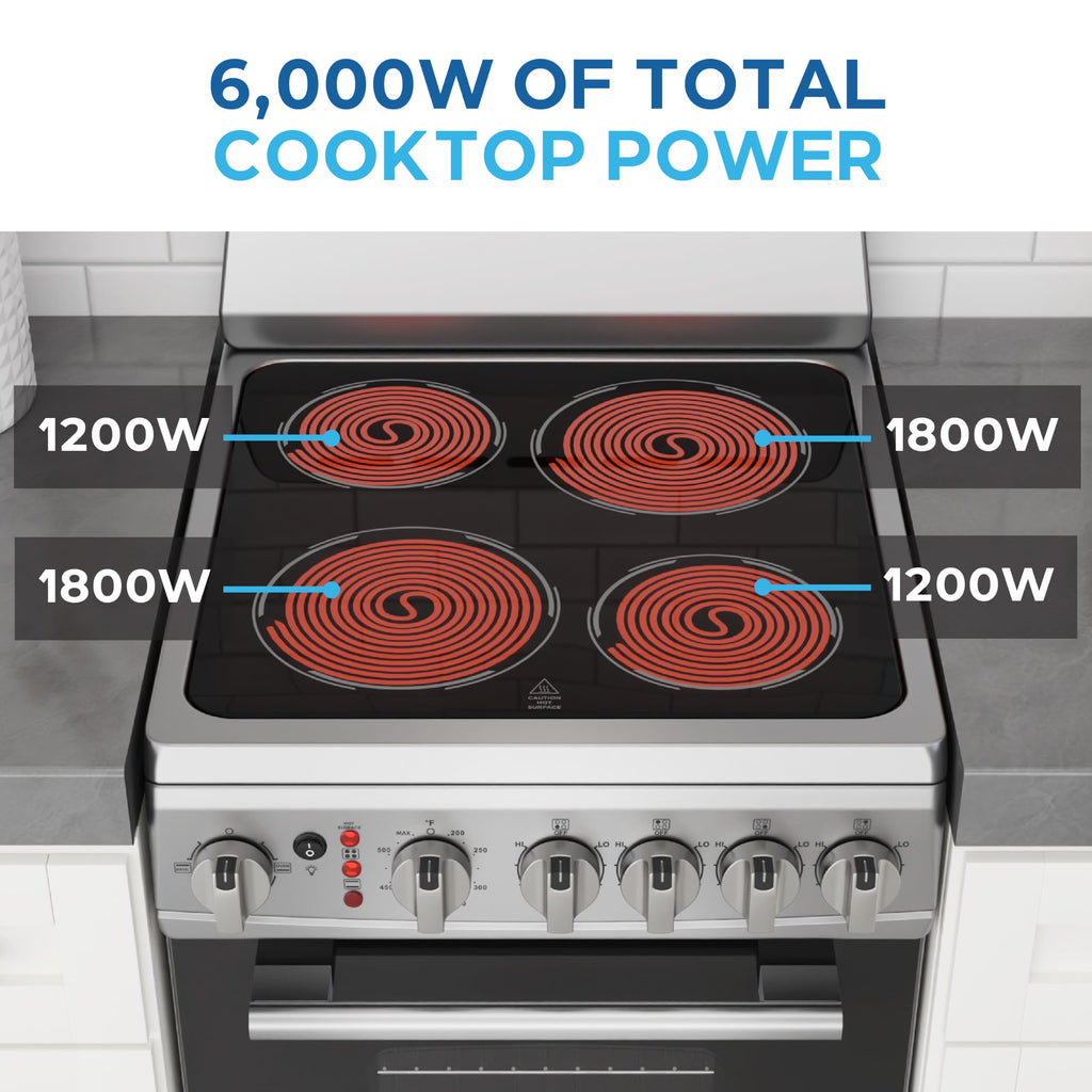 Avanti 20-Inch Freestanding Electric Range with Ceramic Glass Cooktop, in Black (CERU200P1B)