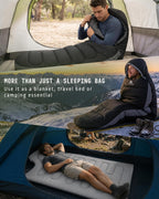 Voyager Sleeping Bag for Adults, Lightweight 3-4 Season Waterproof Camping