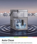 Comfee 33lbs Countertop Nugget Ice Maker, Self-Cleaning, with Ice Scoop