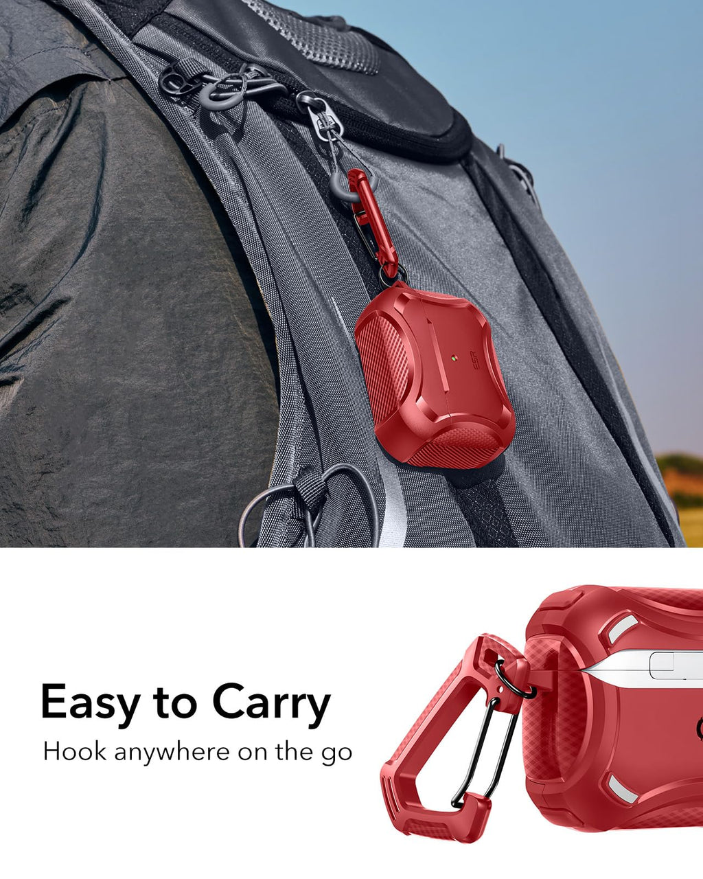 ESR for AirPods Pro 2 Case, Compatible with MagSafe, Navy Blue
