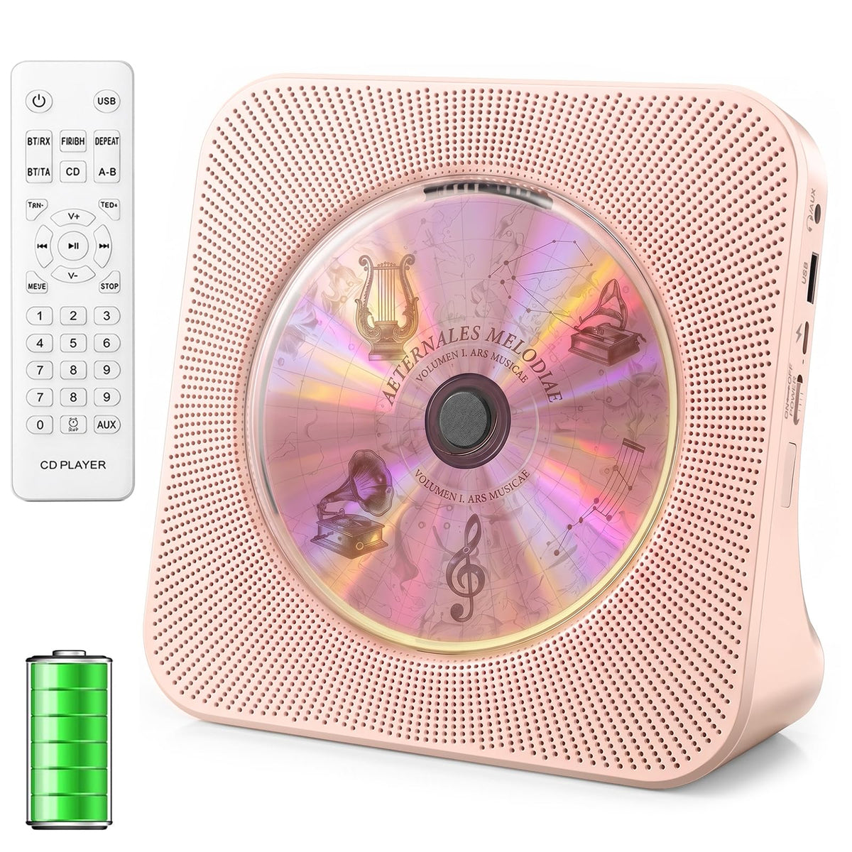 Gueray CD Player Portable Bluetooth Desktop CD Players for Home