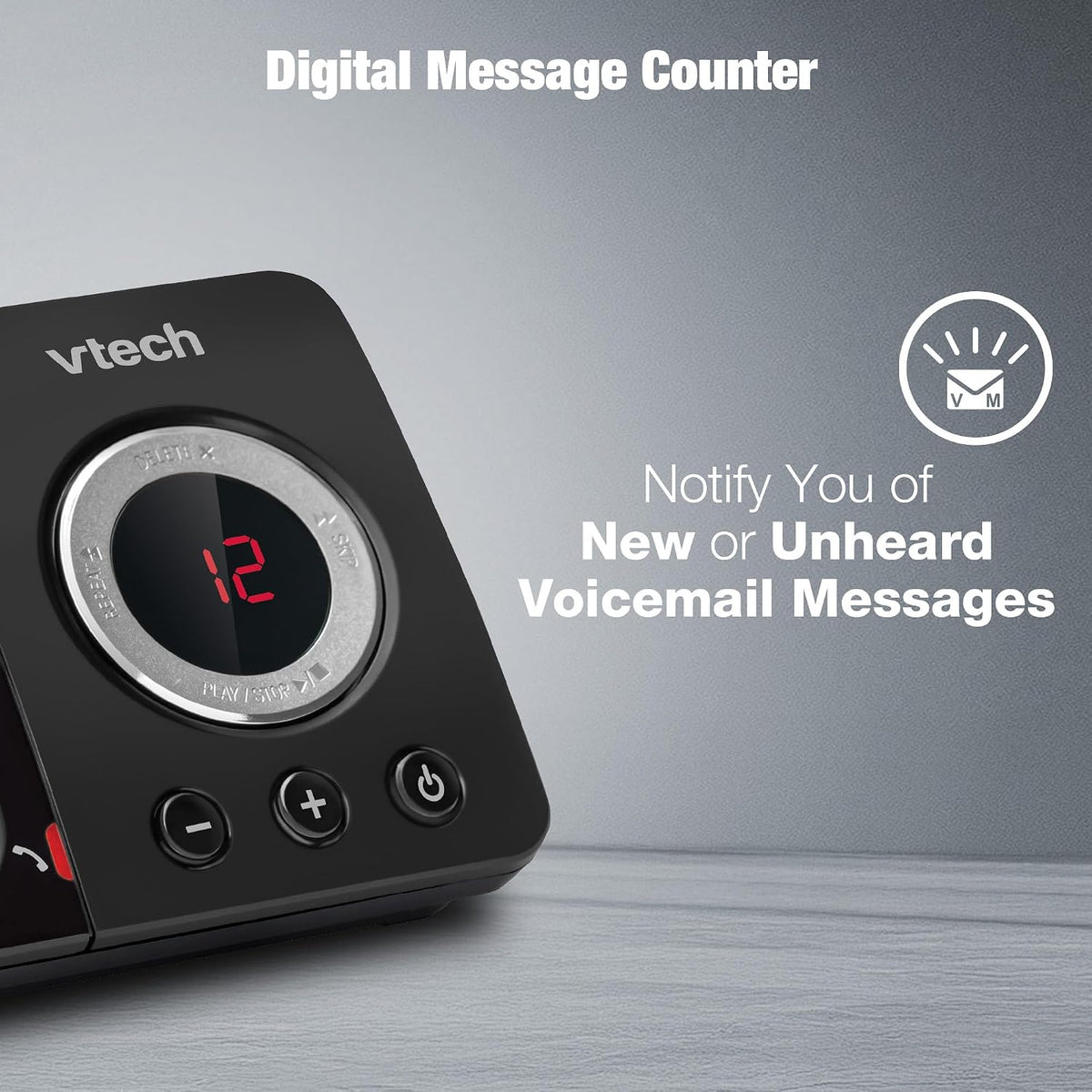 VTech EA5053 DECT Cordless Phone with Answering Machine,Nuisance Call Blocker, Volume Booster, Easy-to-Read Backlit Display, 18 Hours Talk-time, Handsfree Speakerphone, 4-Handset