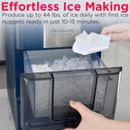 Frigidaire, 26 lb per day, Countertop Bullet Ice Maker, Stainless Steel