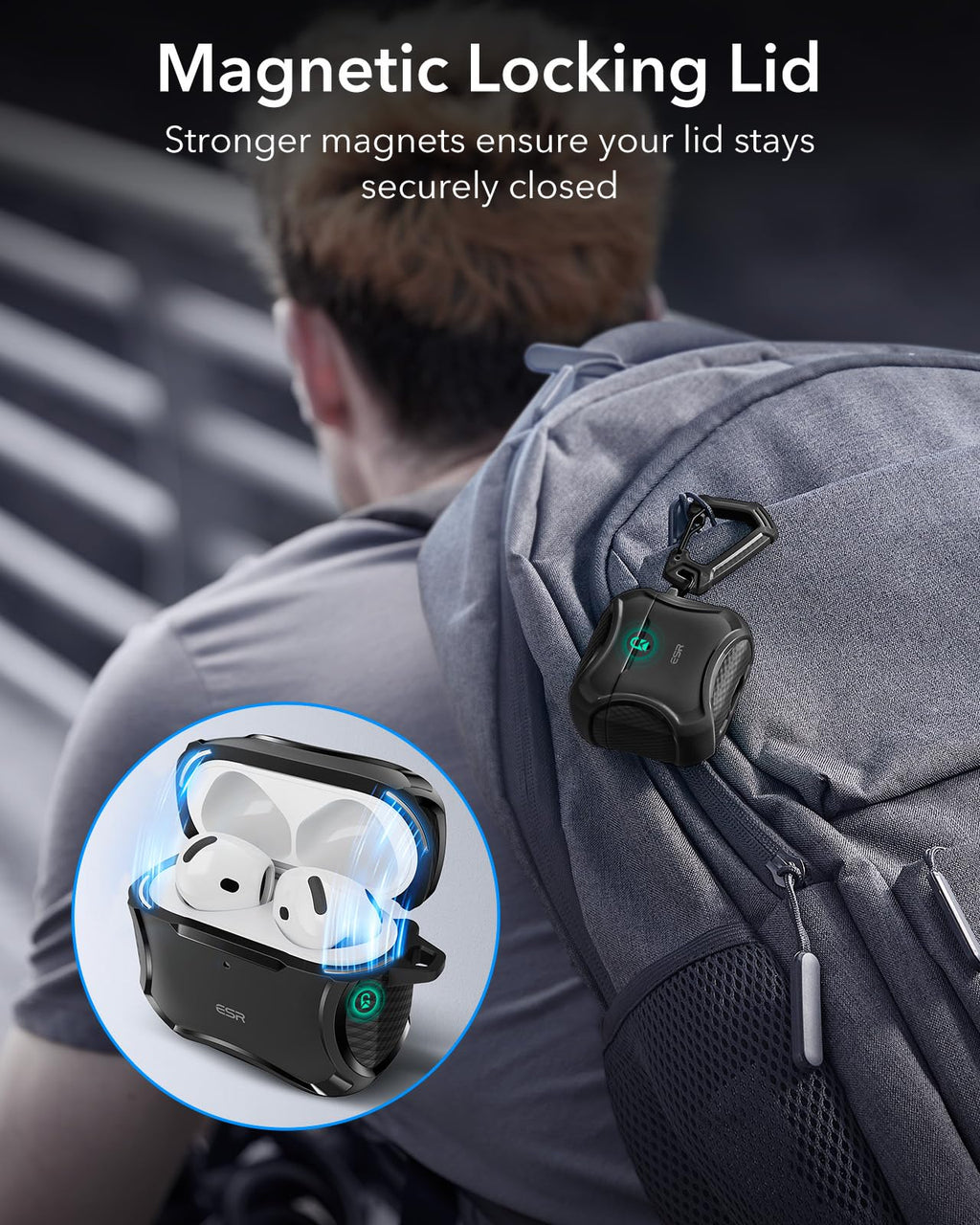 ESR for AirPods Pro 2 Case, Compatible with MagSafe, Navy Blue
