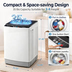 Winado 15.6LBS Full Automatic Portable Washing Machine with Drain Pump
