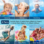 Swimming Ear Plugs for Kids,4 Pairs Reusable Silicone Ear Plugs Swimming