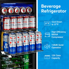 24" Dual Zone Wine and Beverage Refrigerator, Under Counter with Glass Door