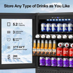 Mini Beverage Refrigerator Cooler -Small Beverage Fridge 1.4cu.ft