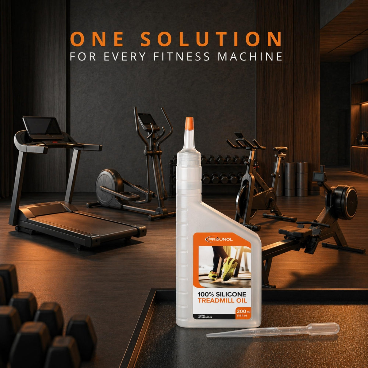 Prounol Treadmill Lubricant Oil - 500 ml - 100% Pure Silicone, Walking Pads