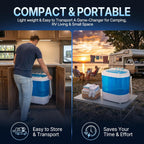 ZenStyle Portable Washer Compact Twin Tub 9.9 LB Mini Top Load Washing Machine Washer/Spinner w/ 6.57 FT Inlet Hose