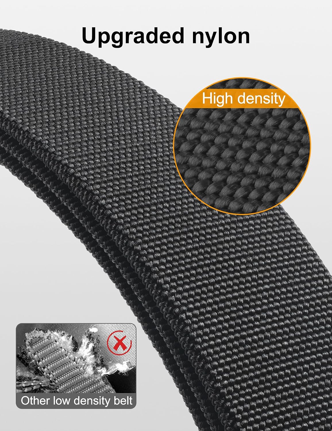 JUKMO Quick Release Tactical Belt, Military Work 1.5" Nylon Web Hiking Belt
