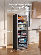 Ca'Lefort 48 Inch Wine & Beverage Refrigerator, 200 Can and 46 Bottle