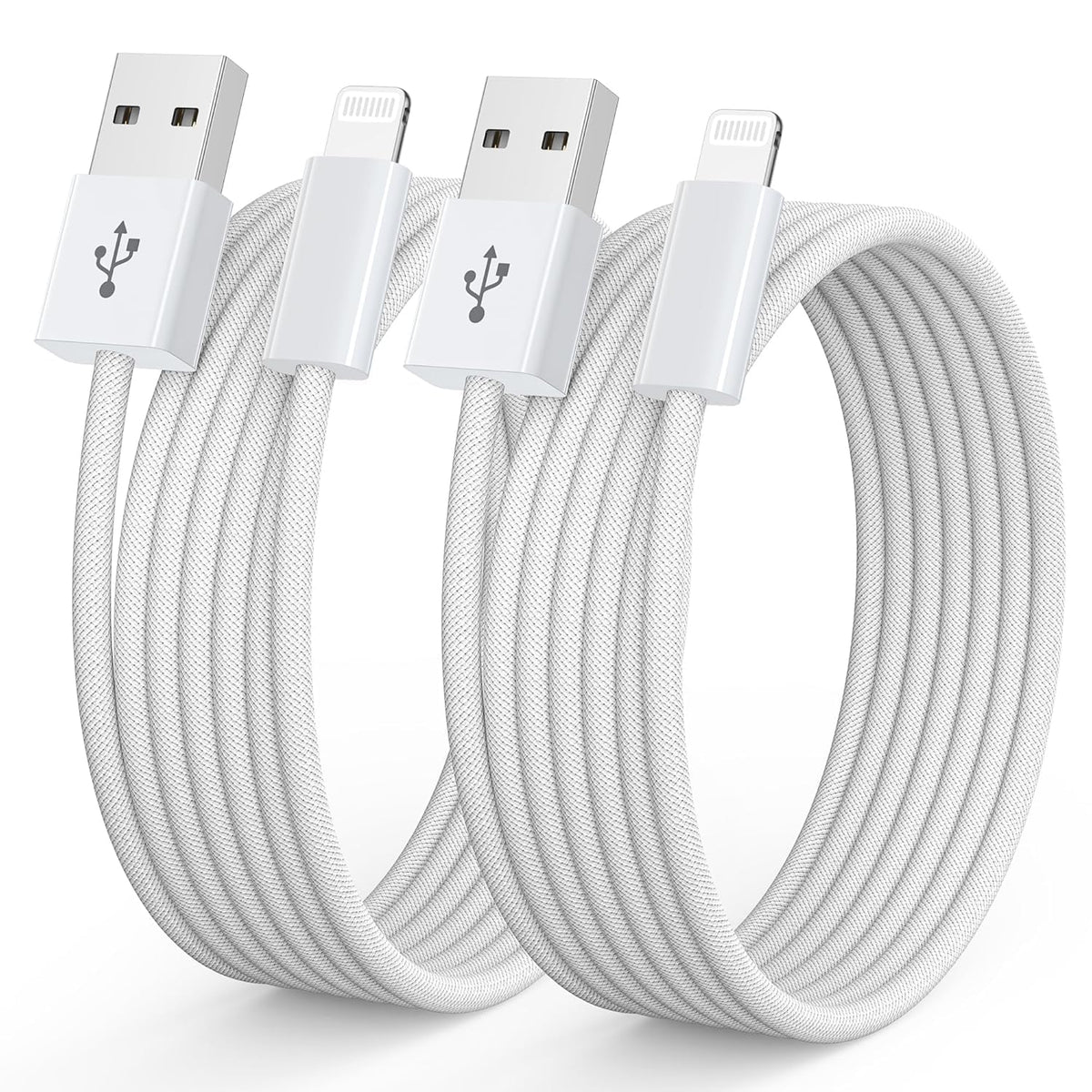 NIBIKIA iPhone Charger Cable 2Pack 1M [Apple MFi] USB to Lightning Cable