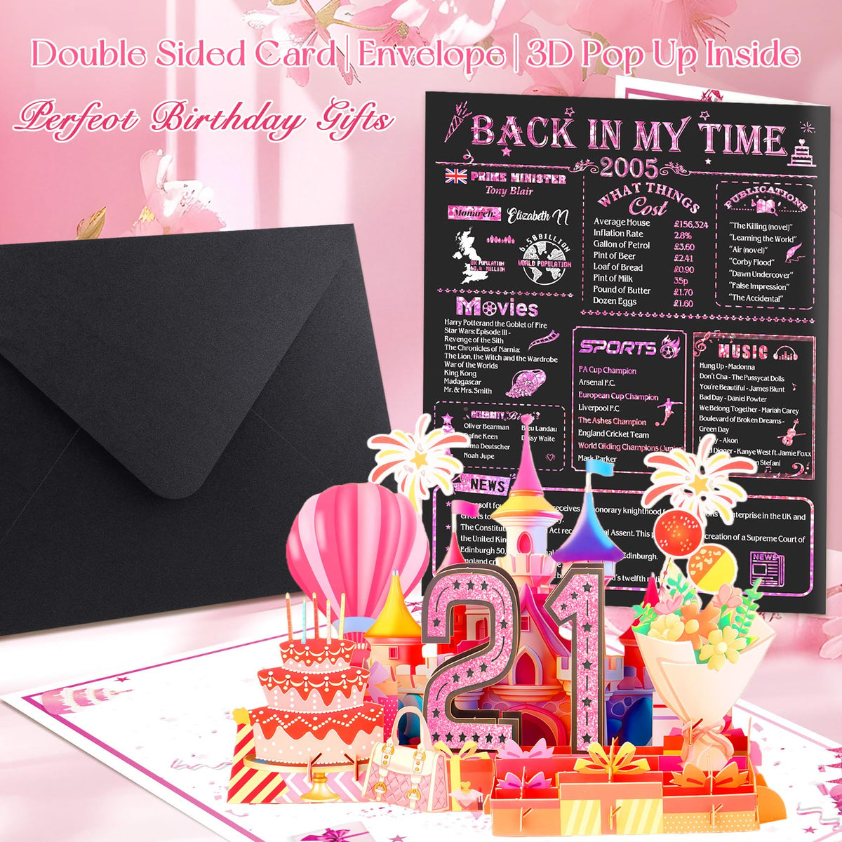 16th Birthday Card for Girl Boy Son Daughter, Big Pop Up 16th Birthday Cards for Grandson Granddaughter, Back In 2010 Funny 16 Year Old Birthday Decorations