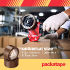 Packatape - 3 Rolls Per Pack 48MM x 66M Brown Packaging Tape for Parcels and Boxes. This 3 rolls pack of Heavy Duty Brown Packing Tape Provides a Strong, Secure and Sticky Seal for your Boxes