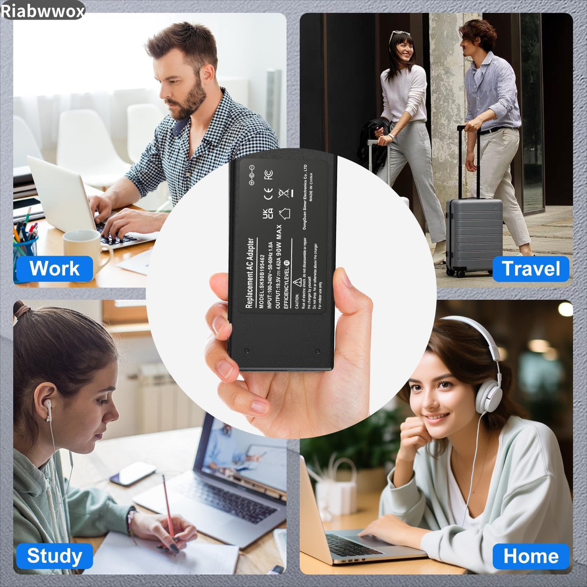 Universal 65W USB C Laptop Charger Compatible with Lenovo Thinkpad