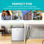 BLACK+DECKER 2.5 Cu. Ft. Compact Refrigerator, BCRK25V, Stainless Look