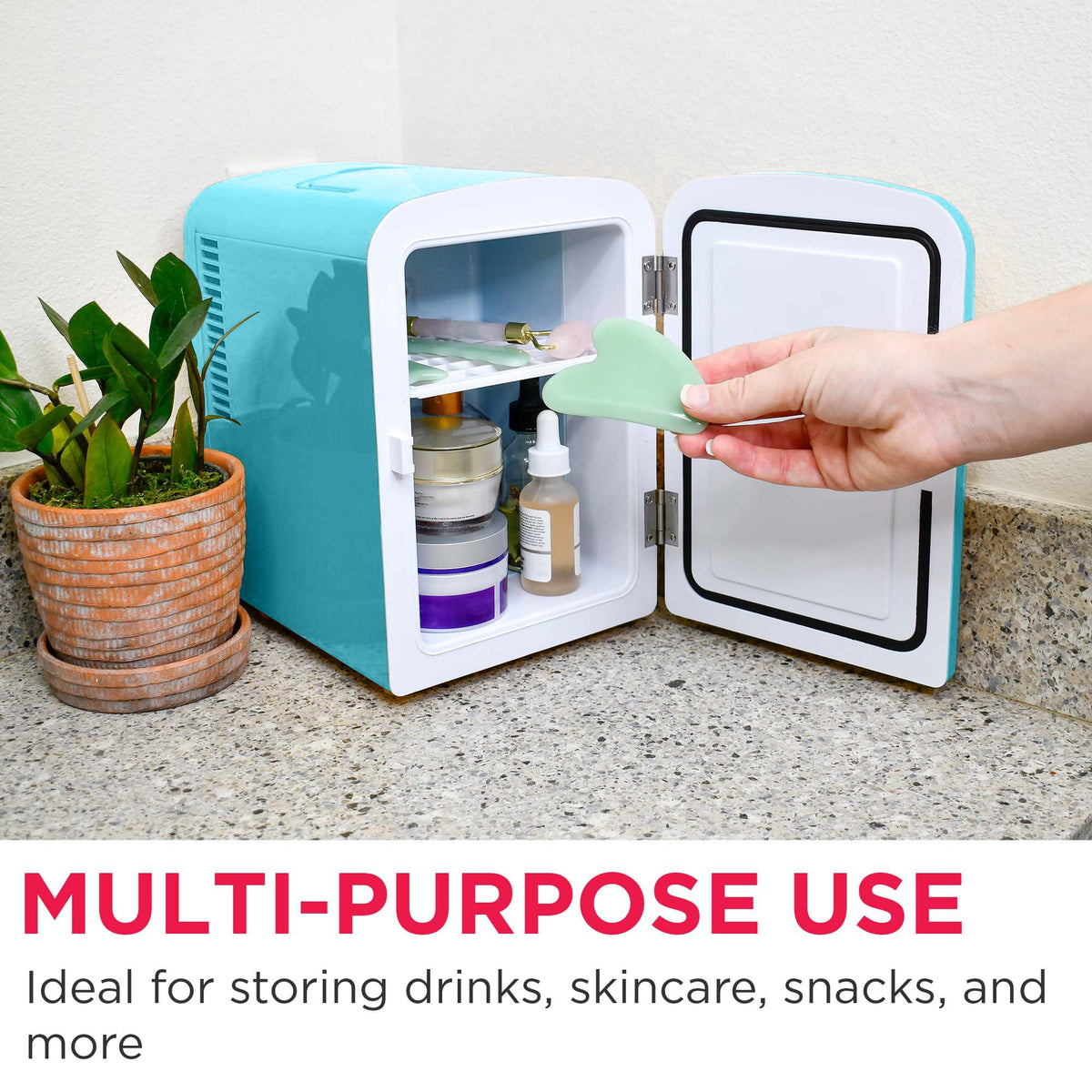 Frigidaire Retro Mini Compact Beverage Cooler, Great for Keeping Office Lunch Cool! (Built-in Bluetooth Speaker)