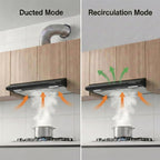 CIARRA Ductless Range Hood 30 inch Under Cabinet Hood Vent for Kitchen Ducted and Ductless Convertible CAS75918A