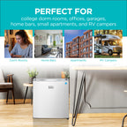 BLACK+DECKER 2.5 Cu. Ft. Compact Refrigerator, BCRK25V, Stainless Look