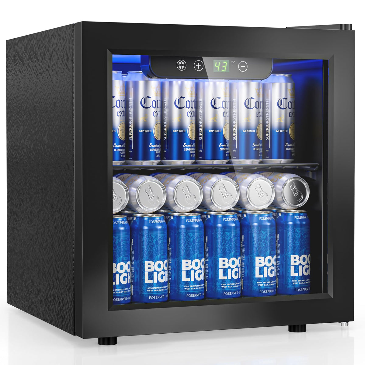 Beverage Refrigerator, 2.47 Cu.Ft Mini Fridge Beverage Cooler