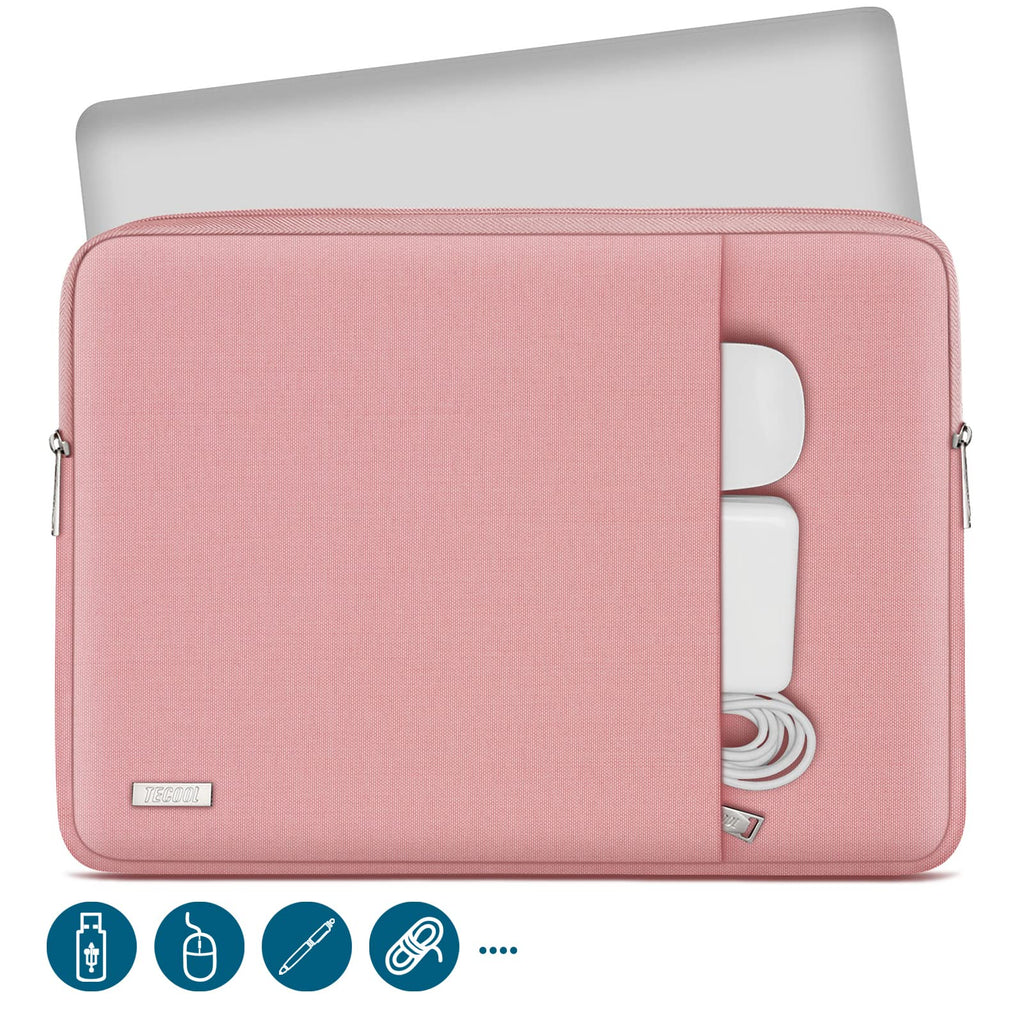 TECOOL 14 Inch Laptop Sleeve Protective Laptop Case 14 inch,Pink