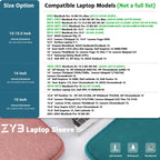 ZYB Laptop Sleeve 14 Inch, Waterproof Shockproof 14 Inch Laptop Case for 14" Notebook Lenovo Thinkpad IdeaPad, MacBook Air 15.3 2026-2023 M5 M4 M3 M2, 14" HP Dell Acer Chromebook Mac Pro 15-Black
