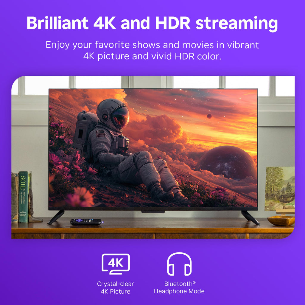 Roku Streaming Stick 4K with Voice Remote - HDR10+ & Dolby Vision