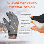 Origem Thermal Winter Gloves for Men Women, Water Resistant Cycling Gloves