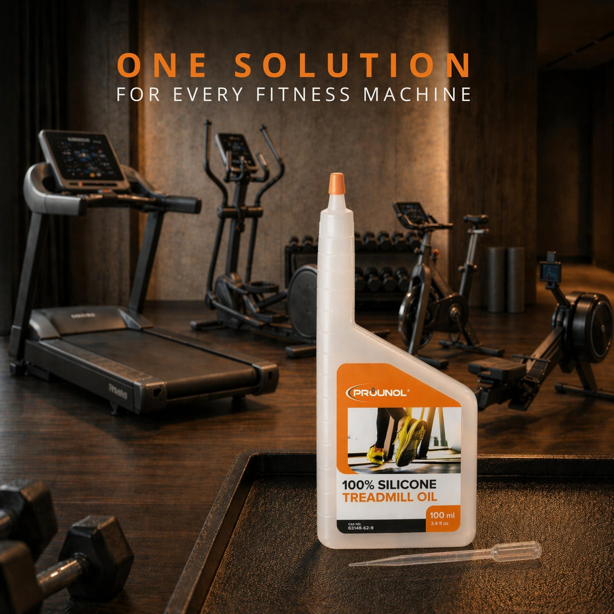 Prounol Treadmill Lubricant Oil - 500 ml - 100% Pure Silicone, Walking Pads