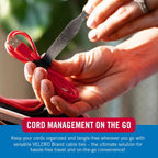 VELCRO Brand Reusable Cable Ties, Cord Management, 6in, Black, 100 Pack