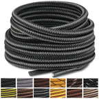 Stepace 2 Pairs Round Heavy Duty Boot Laces for Hiking and Work Boots