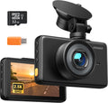 iZEEKER GD100 2.5K Dash Cam Front, 32GB Card, 3-Inch IPS, WDR Night Vision