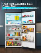 BLACK+DECKER 18.1 Cu. Ft. Top Mount Refrigerator with Ice Maker, BR1810HIMB