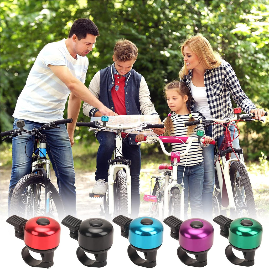 Bike Bell Bicycle Bell with Loud Crisp Clear Sound, Road and Mountain Bike Bell Adults Kids(8 colors)